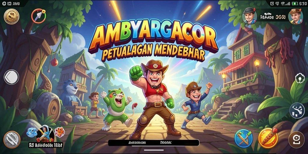 Screenshot menunjukkan gameplay seru dan grafis menarik dari AMBYARGACOR.