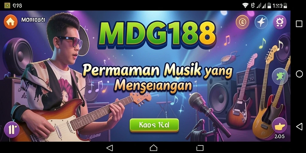 Tampilan gameplay menarik dari MDG188 dengan antarmuka yang colorful.